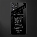 sick skateboarder black doodle glass case for samsung galaxy f12 image