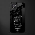 sick skateboarder black doodle glass case for samsung galaxy f62 image