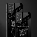 sick skateboarder black doodle glass case for samsung galaxy a32 4g image-2