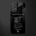 sick skateboarder black doodle glass case for samsung galaxy a32 4g image