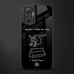 sick skateboarder black doodle glass case for redmi note 10 pro image
