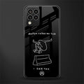 sick skateboarder black doodle back phone cover | glass case for samsung galaxy m33 5g