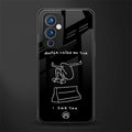 sick skateboarder black doodle back phone cover | glass case for oneplus 9