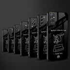 sick skateboarder black doodle glass case for realme c25 realme c25s image-3