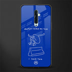 sick skateboarder blue doodle glass case for oppo reno 2f image