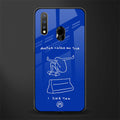 sick skateboarder blue doodle glass case for vivo u20 image