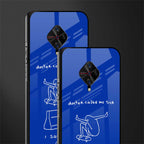 sick skateboarder blue doodle glass case for vivo s1 pro image-2