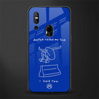 sick skateboarder blue doodle glass case for vivo v15 image