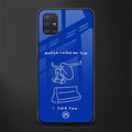 sick skateboarder blue doodle glass case for samsung galaxy a51 image