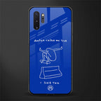 sick skateboarder blue doodle glass case for samsung galaxy note 10 plus image