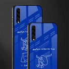 sick skateboarder blue doodle glass case for samsung galaxy a70s image-2
