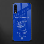 sick skateboarder blue doodle glass case for samsung galaxy a70s image
