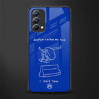 sick skateboarder blue doodle glass case for oppo f19 image