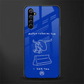 sick skateboarder blue doodle glass case for realme x50 pro image