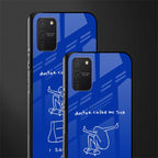 sick skateboarder blue doodle glass case for samsung galaxy s10 lite image-2