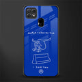 sick skateboarder blue doodle glass case for oppo a15 image