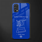 sick skateboarder blue doodle glass case for realme 7 pro image