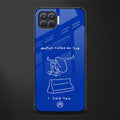 sick skateboarder blue doodle glass case for oppo f17 image