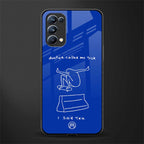 sick skateboarder blue doodle glass case for oppo reno 5 pro image