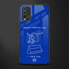 sick skateboarder blue doodle glass case for redmi 9 power image