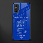 sick skateboarder blue doodle glass case for realme x7 image
