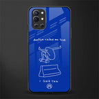 sick skateboarder blue doodle glass case for oneplus 9r image
