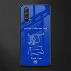 sick skateboarder blue doodle glass case for oneplus nord ce 5g image