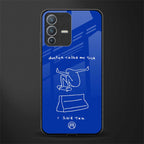 sick skateboarder blue doodle glass case for vivo v23 pro 5g image