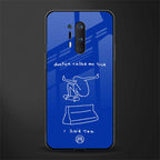 sick skateboarder blue doodle glass case for oneplus 8 pro image