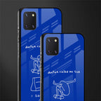 sick skateboarder blue doodle glass case for samsung a81 image-2