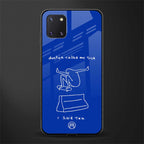 sick skateboarder blue doodle glass case for samsung galaxy note 10 lite image