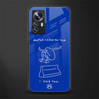 sick skateboarder blue doodle back phone cover | glass case for xiaomi 12 pro