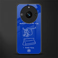 sick skateboarder blue doodle back phone cover | glass case for realme 11 pro 5g
