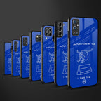 sick skateboarder blue doodle glass case for samsung galaxy a51 image-3
