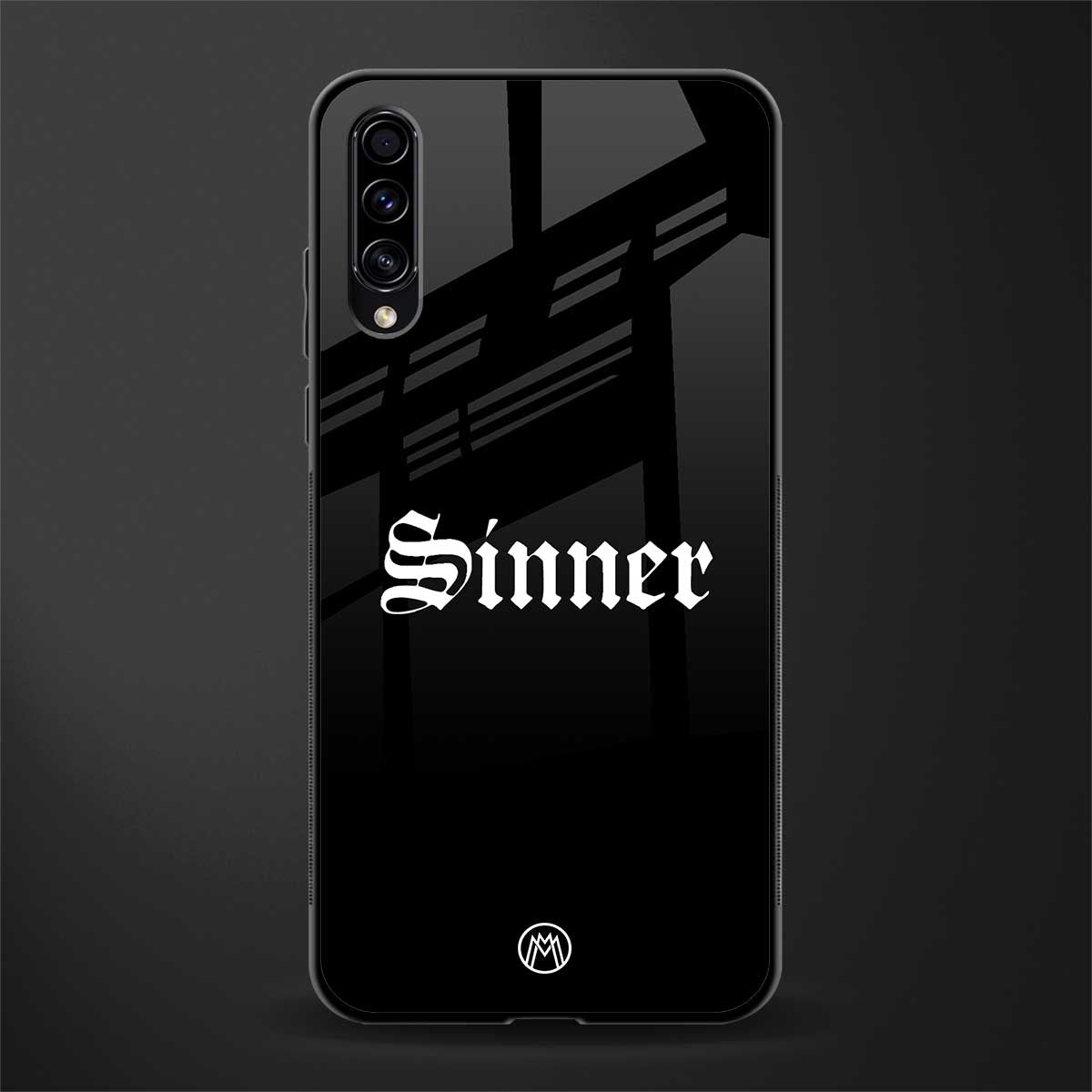 sinner glass case for samsung galaxy a50s image