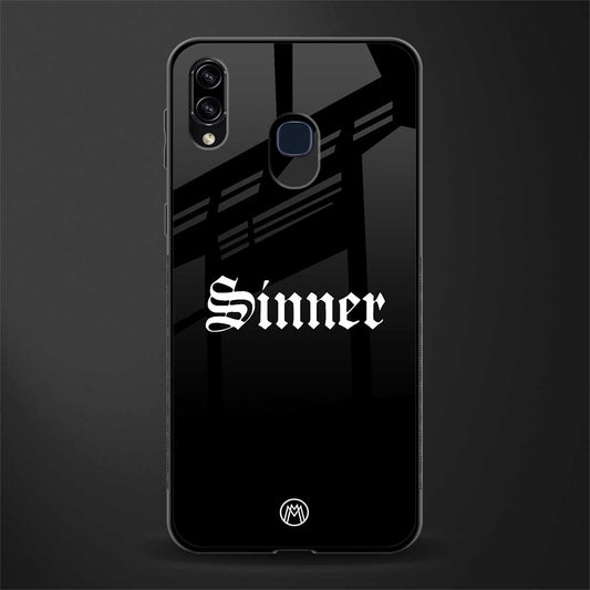 sinner glass case for samsung galaxy a20 image