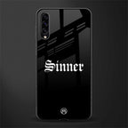 sinner glass case for samsung galaxy a70 image