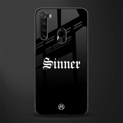 sinner glass case for redmi note 8 image