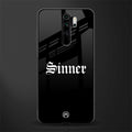 sinner glass case for redmi note 8 pro image