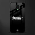 sinner glass case for redmi note 9 pro image