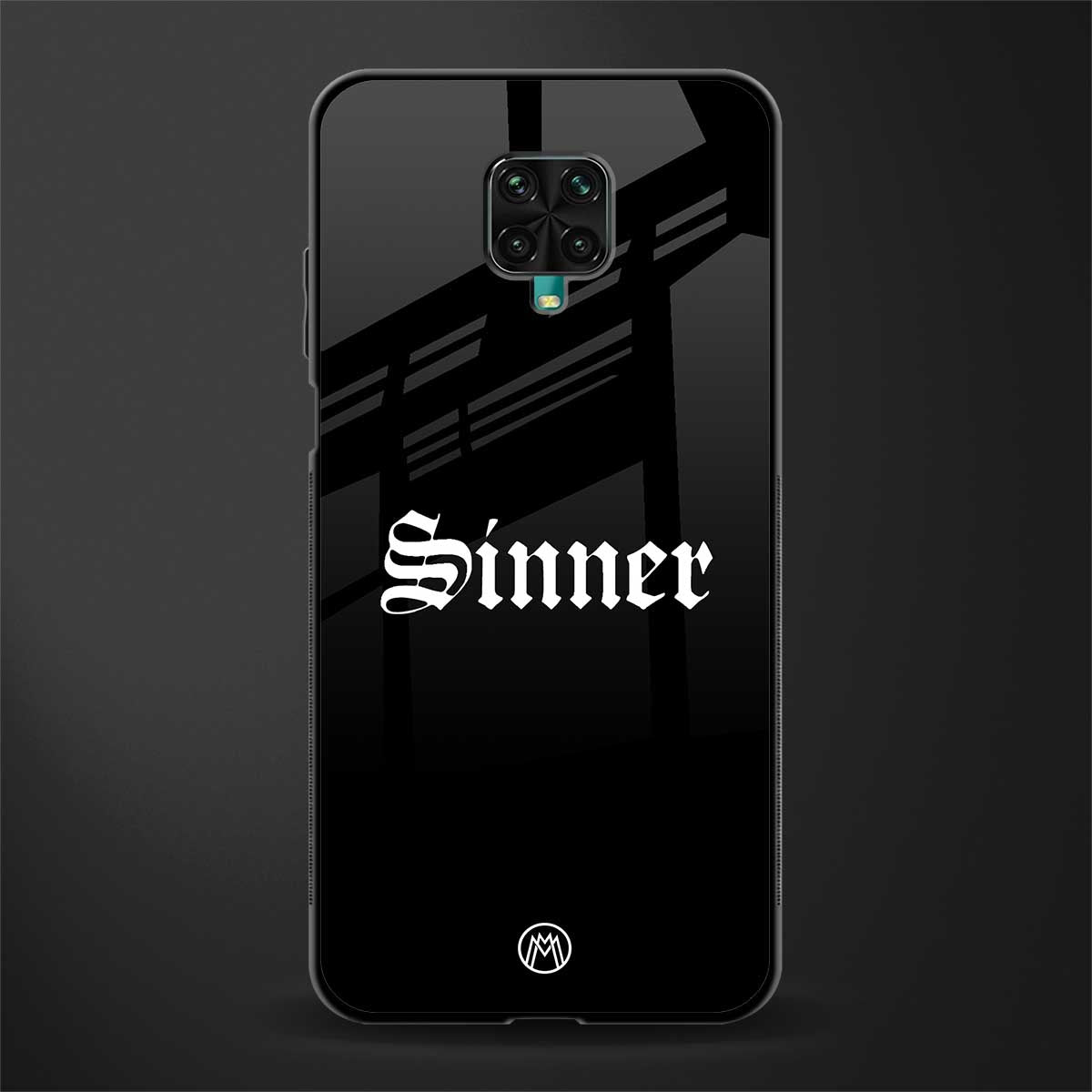sinner glass case for redmi note 9 pro image