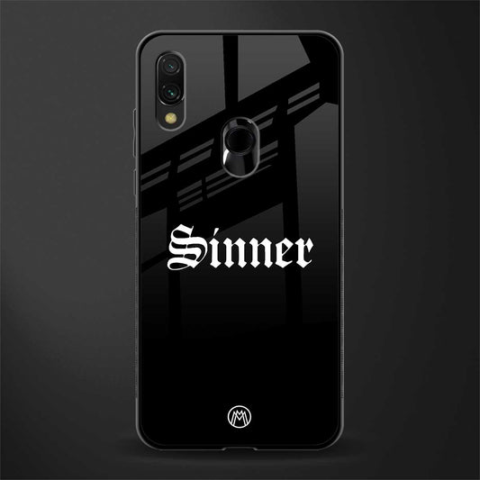 sinner glass case for redmi note 7 image