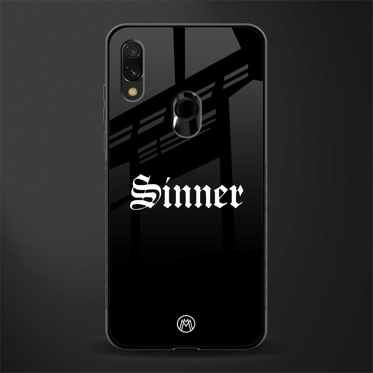 sinner glass case for redmi note 7s image