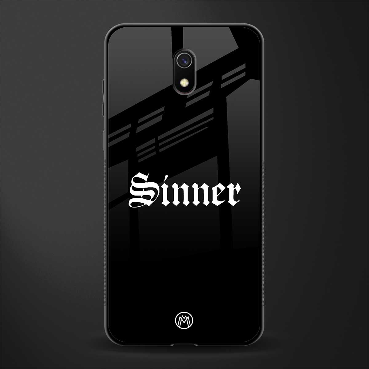 sinner glass case for redmi 8a image