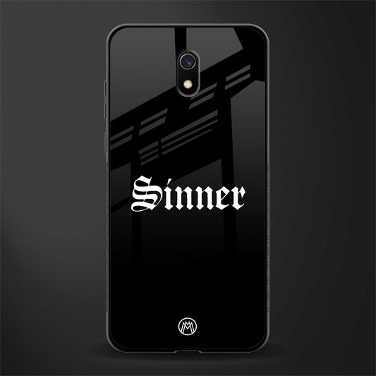 sinner glass case for redmi 8a image