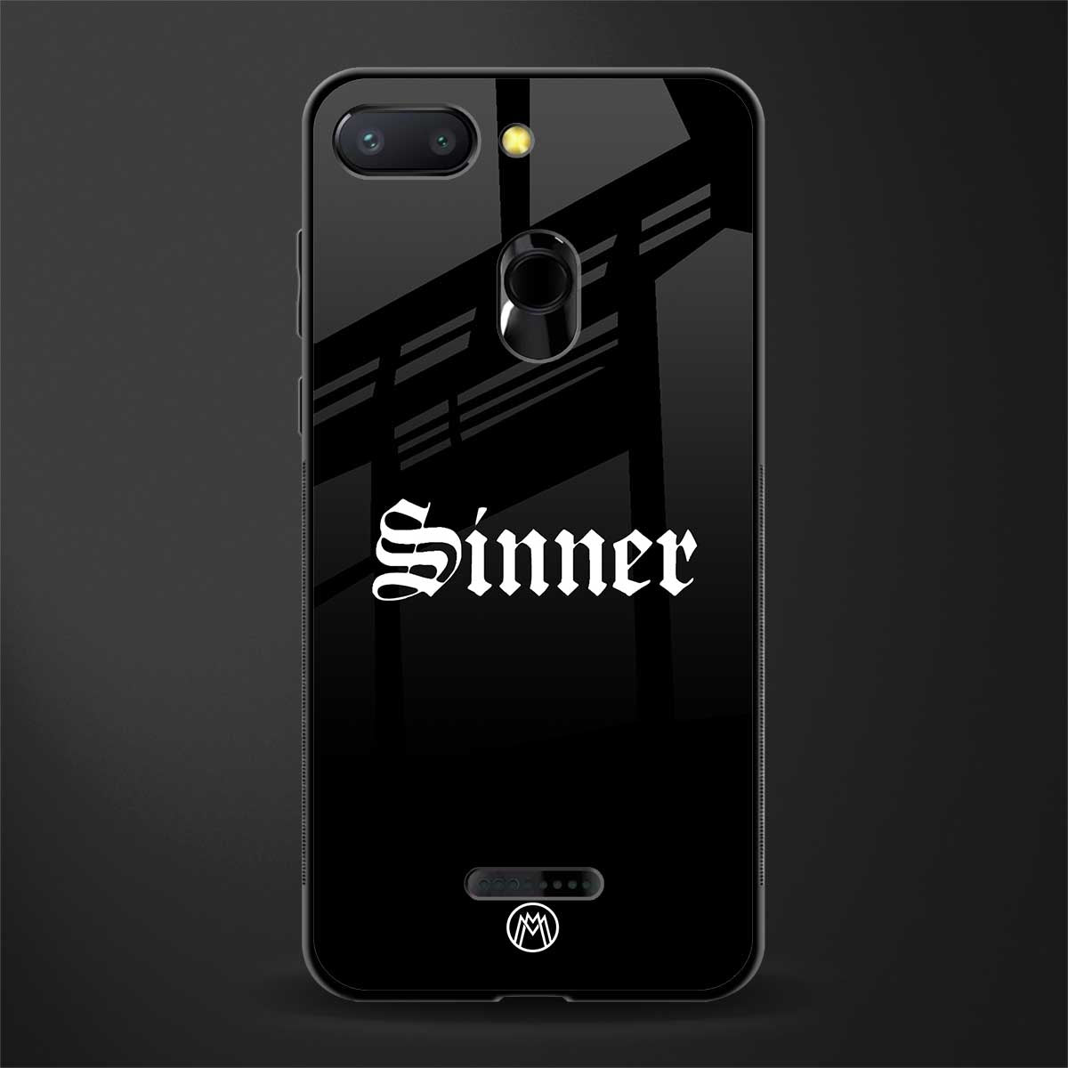 sinner glass case for redmi 6 image