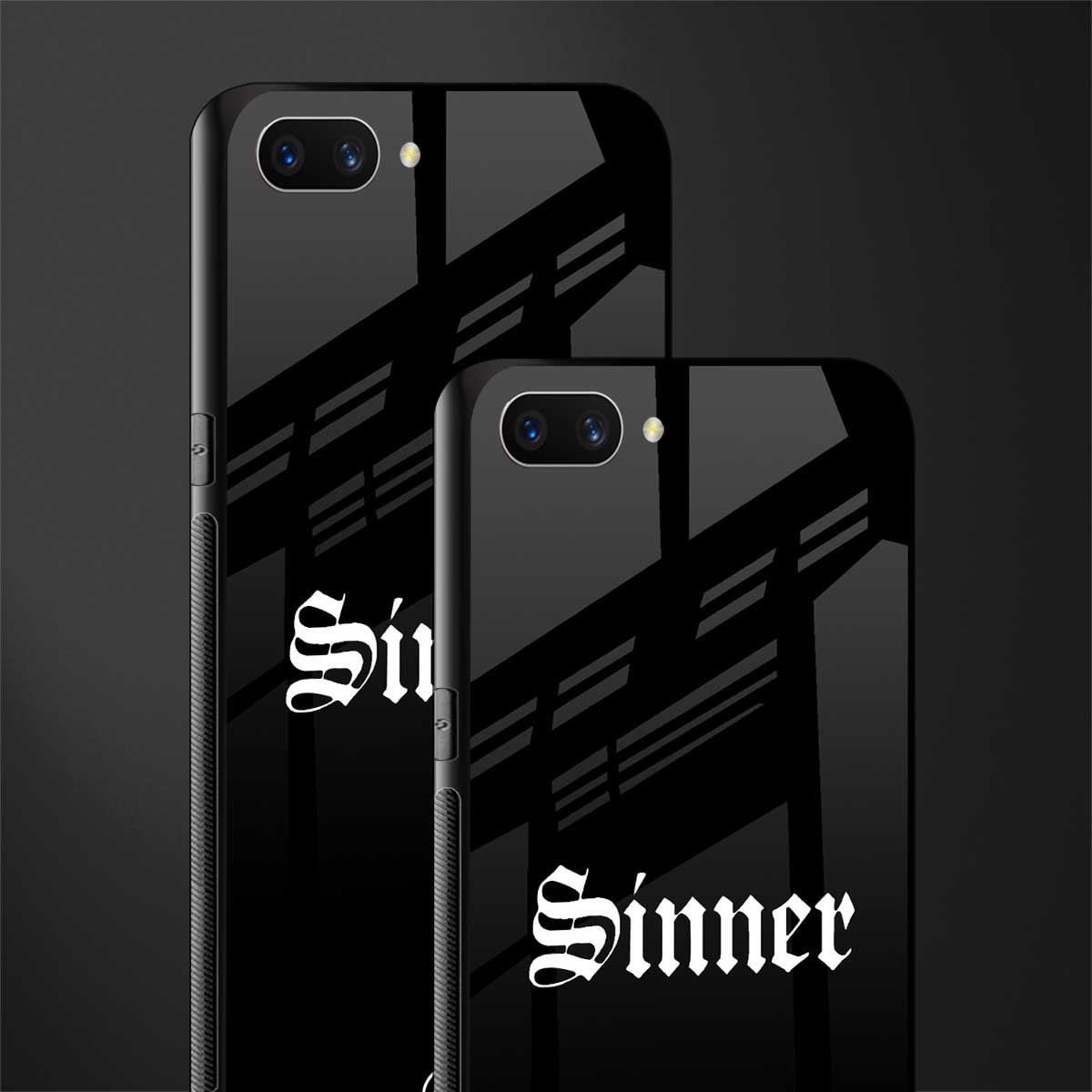 sinner glass case for oppo a3s image-2