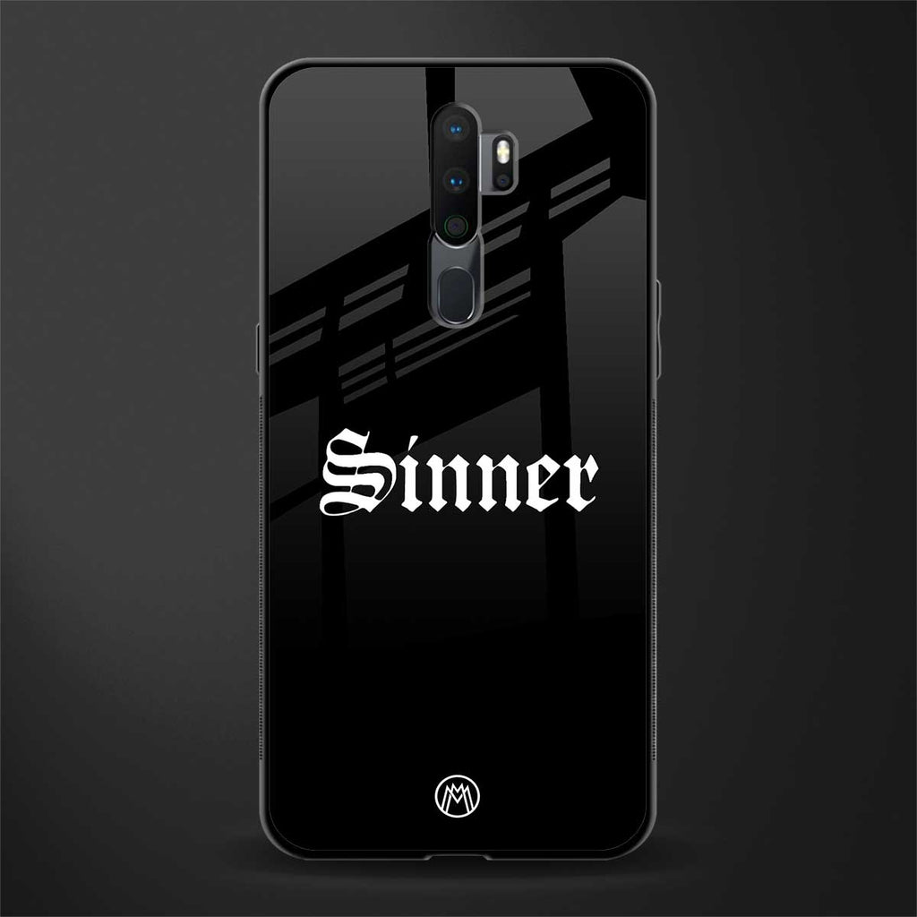sinner glass case for oppo a5 2020 image