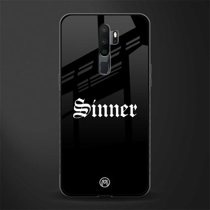sinner glass case for oppo a5 2020 image