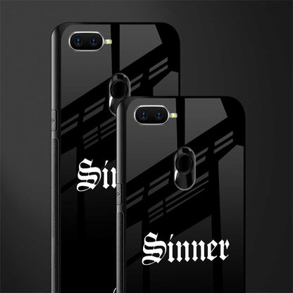 sinner glass case for oppo a12 image-2